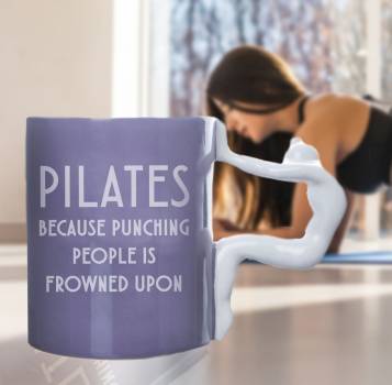 Punching People Pilates Mug