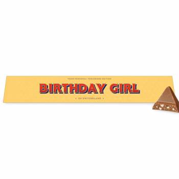 Birthday Girl - Toblerone Chocolate Bar 100g