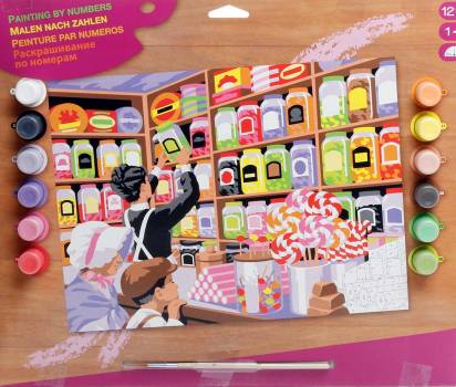 Sweet Shoppe - Large Paint By Numbers