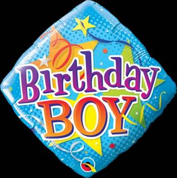 Birthday Boy Stars Balloon in a Box