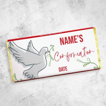 Name's Confirmation Dove Personalised Chocolate Bar