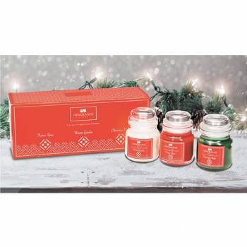 Christmas Luxury Candle Small Jar Gift Set of 3 - Newgrange