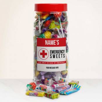 Emergency Personalised Sweets Jar