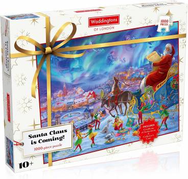 Santa Claus Is Coming! Christmas 1000pc Jigsaw Puzzle by Waddington