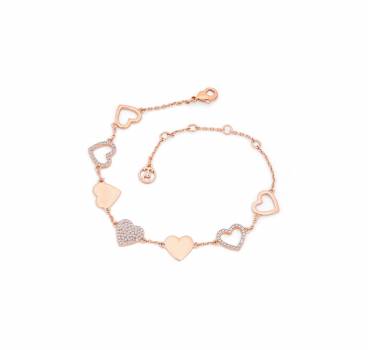 Tipperary Rose Gold Heart Icon Bracelet