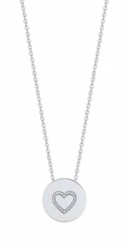 Tipperary Heart Outline Silver Pendant