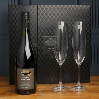 Prosecco in Crystal Flute Gift Box