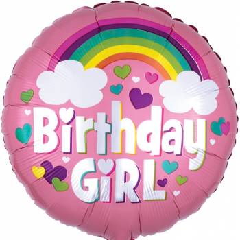 Birthday Girl Rainbow Fun Balloon in a Box