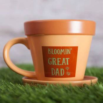 Plant Pot Mug - Bloomin Great Dad