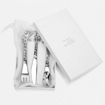 Twinkle Twinkle Silver-Plated Baby Cutlery Set