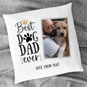 Best Dog Dad Ever Personalised Cushion Square