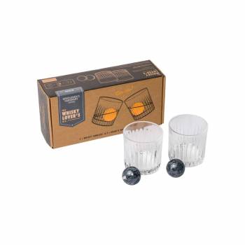Cocktail Tumbler And Whiskey Stones Set