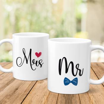 Any Surname Mrs and Mr - Personalised Mug