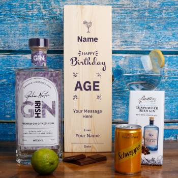 Happy Birthday Graham Norton's Irish Gin - Personalised Gin Box