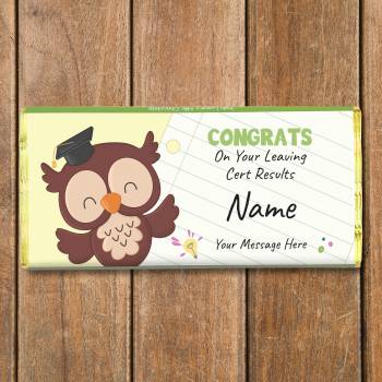 Leaving Cert Results Congrats Personalised Chocolate Bar