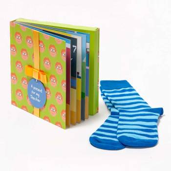 Present for Teacher - Male Book & Sock Set