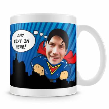 Superhero Personalised Photo Mug