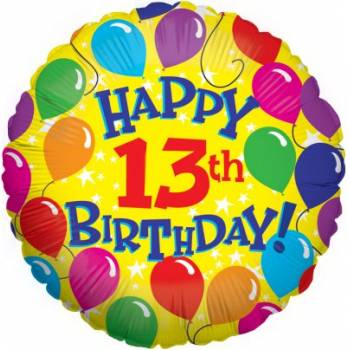 Happy 13th Birthday Balloon in a Box