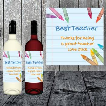 Best Teacher Personalised Wine