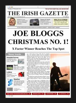Christmas No. 1 Newspaper Spoof - Male