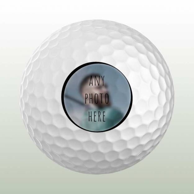 Any Photo And Any Text Personalised Golf Ball