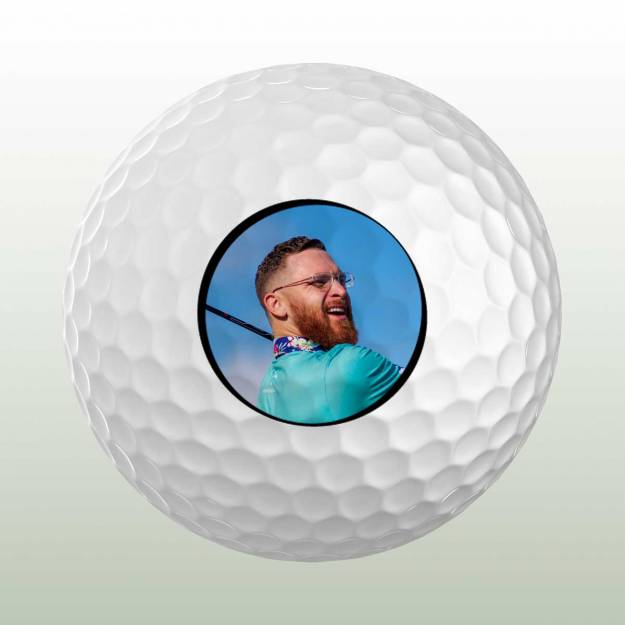 Any Photo And Any Text Personalised Golf Ball