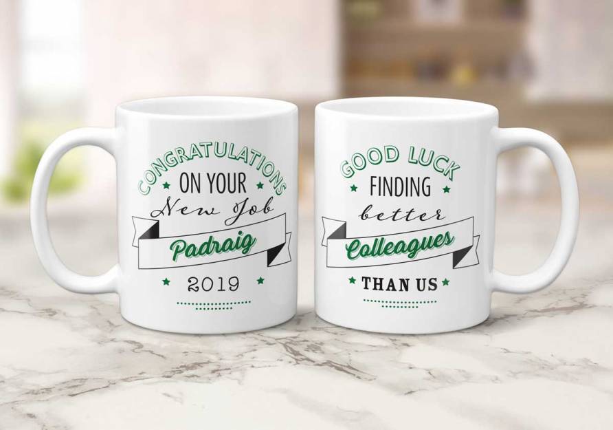 Congratulations On Your New Job - Personalised Mug