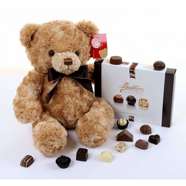 Classic Teddy Bear and Butlers Chocolates