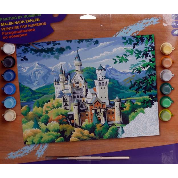 Neuschwanstein Castle - Large Paint By Numbers