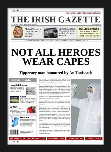 Not All Heroes Wear Capes - Newspaper Spoof