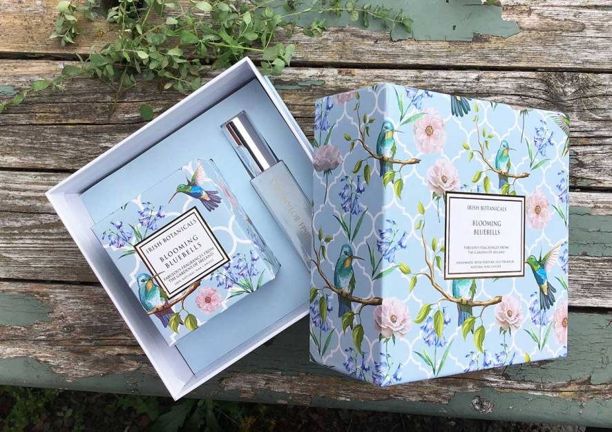 Blooming Bluebells Candle and Perfume Set from Irish Botanicals