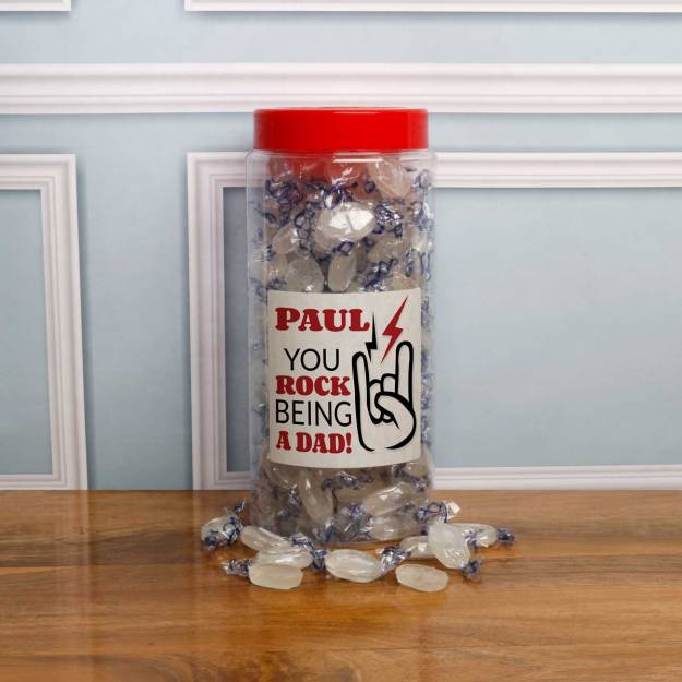 Any Name You Rock Personalised Sweets Jar