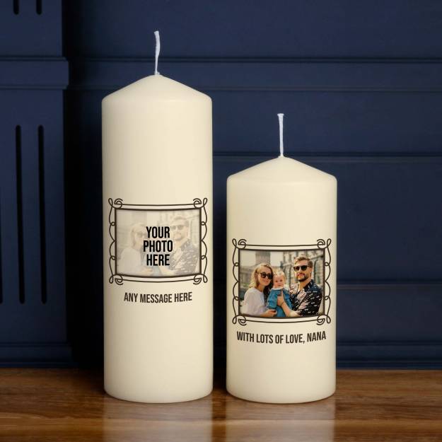 Any Photo And Message - Personalised Candle