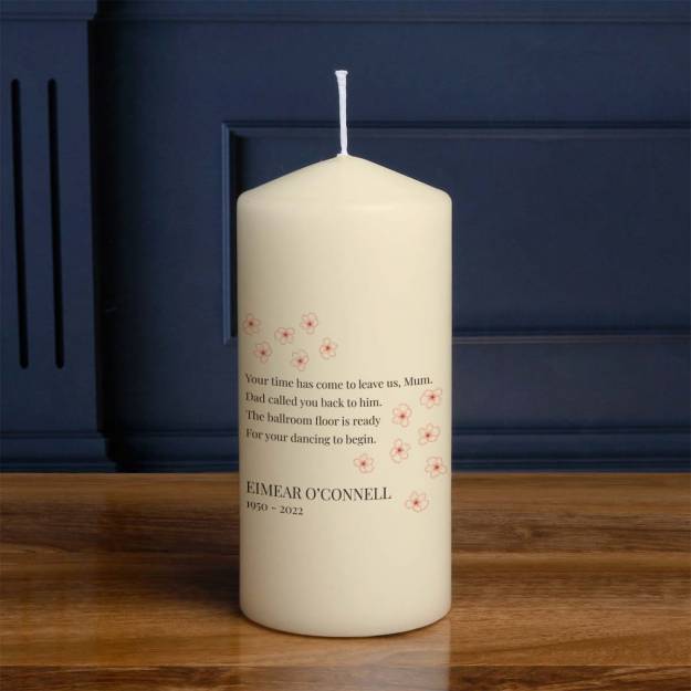 Memorial Poem Mum - Personalised Candle
