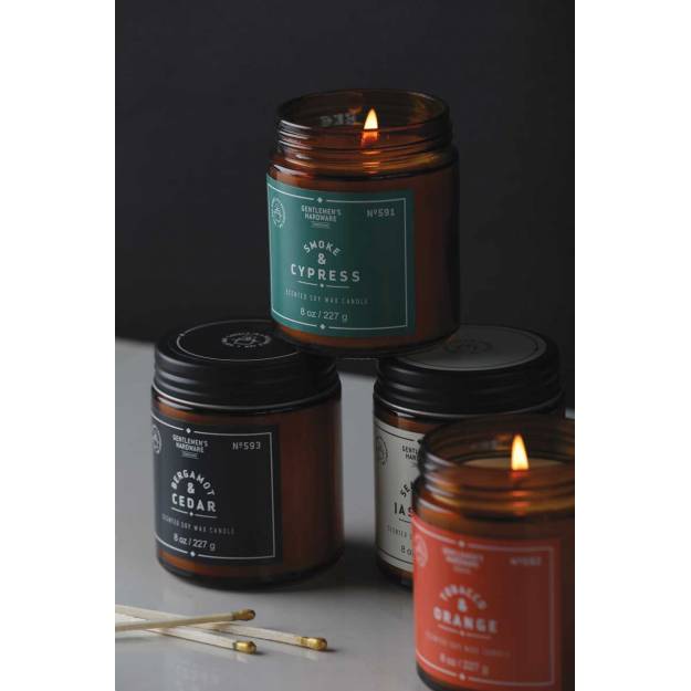 Jar Candle Bergamot And Cedar 8 Oz