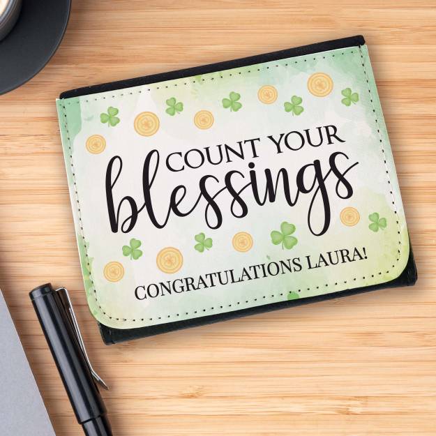 Count your Blessing Wallet - Black