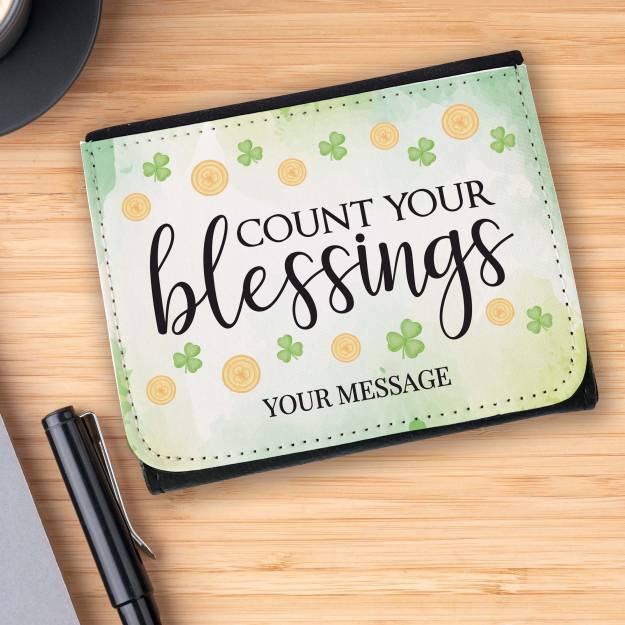 Count your Blessing Wallet - Black