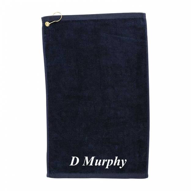 Embroidered Personalised Golf Towel