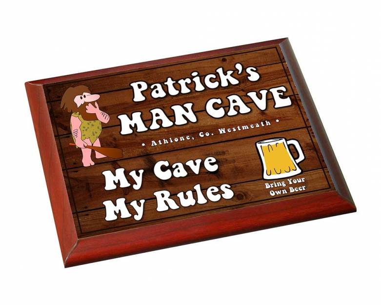 Man Cave Personalised Plaque Sign