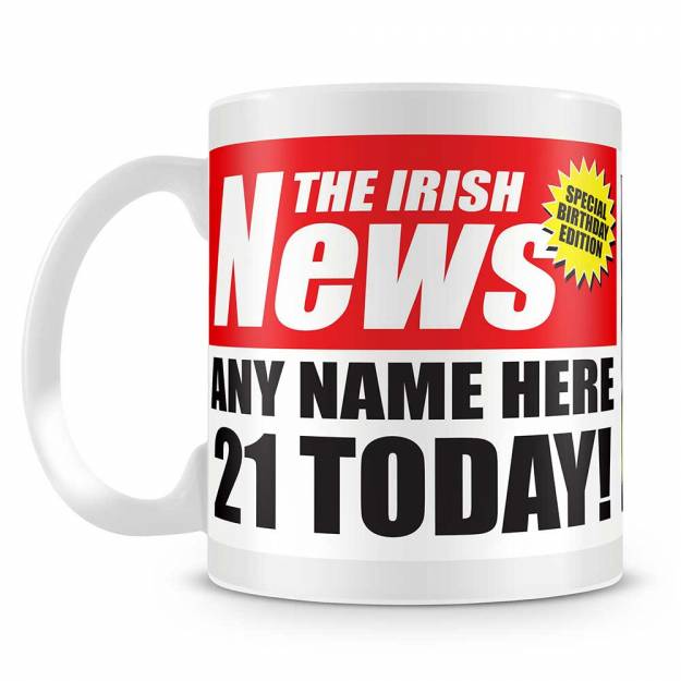 News Birthday Personalised Photo Mug