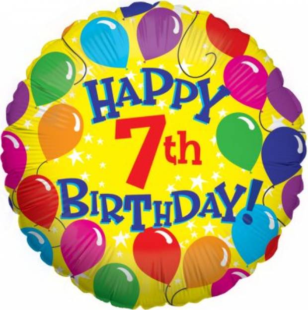 Balloon in a Box - Happy 7th Birthday