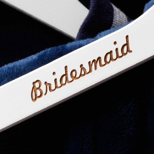 Wedding - Three Part Personalised Wooden Hangers