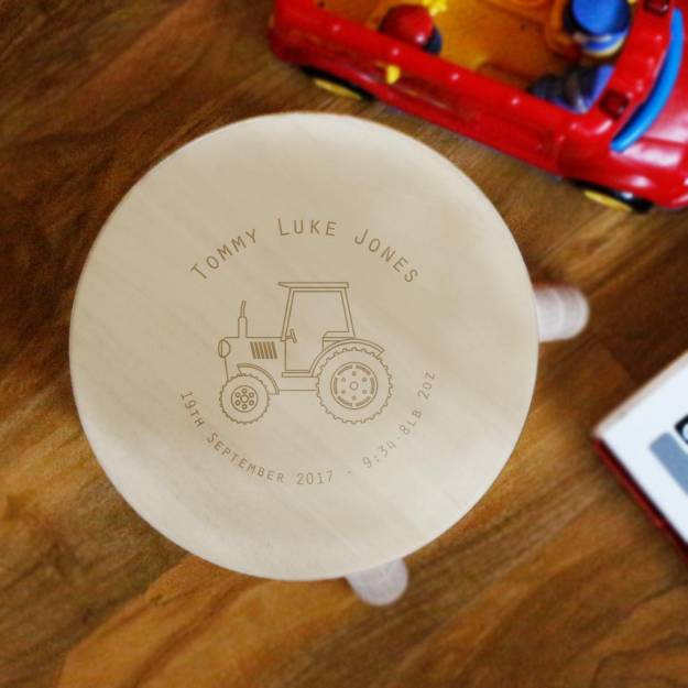 Children's Personalised Tracker Milk Stool
