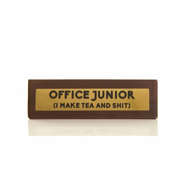 Office Junior - Wooden Desk Sign