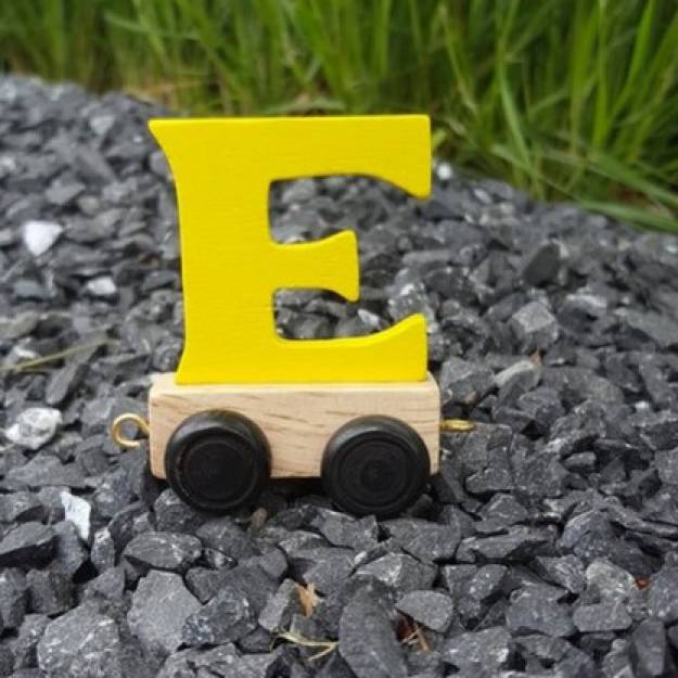Coloured Personalised Wooden Train Name
