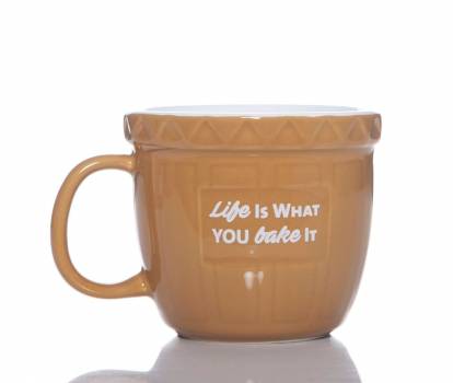 Life Is What You Bake - Baking Bowl Mug