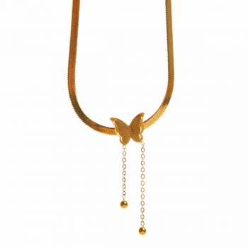 Butterfly Tassel Necklace from Dubh Linn