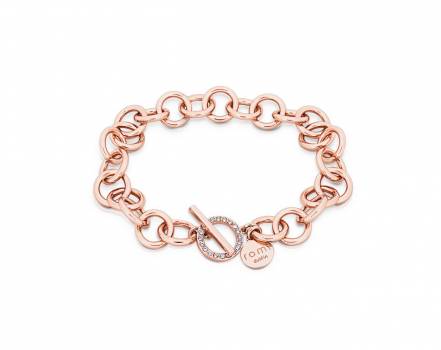 Tipperary Crystal Romi Rose Gold Circle Bracelet