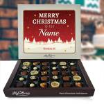 Merry Christmas Personalised Chocolate Box 290g