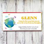 Far Away Thinking Of You Personalised Chocolate Bar